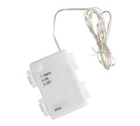 Rayher 69253159 Mini guirlande lumineuse, 1 pce., 235cm, 40 LED, à piles, minuterie, intérieur, extérieur, décoration, Garden Party, anniversaire, Halloween, Noel