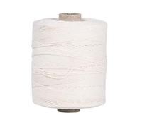 Rayher 7205000 fil à crocheter, pour crochet, Polyester & coton, Ø 1mm, blanc, 0.75 x 0.55 x 0.55 cm