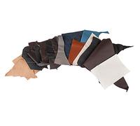 Rayher 8301500 restes de cuir p. bricolage, sachets 500g div. formes, coul. ass, Coloré