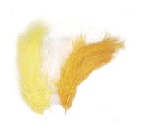 Rayher 85167161 Lot de 15 Plumes de 10-15 cm Jaune