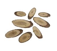 Rayher 85287000 Lot de 2 tranches ovales en pin 4 à 8 cm SB-Btl 100 g