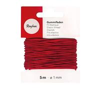 Rayher 8908918 Caoutchouc Carte Fils, 1 mm, 5 m, Rouge