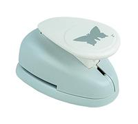 Rayher 89859000 perforatrice fantaisie : papillon, perforeuse papier en plastique, perforatrice scrapbooking idéale pour papier/carton de jusqu à 200 g/m2, àž 5, 08 cm, (2"), blister-LS 1pièce, orange/gris