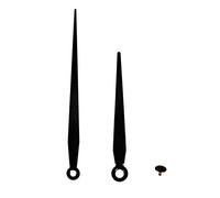 Aiguilles D'horloge "Classic", Noir, 80mm / 105mm,+ Capuchon, 1 Pce.