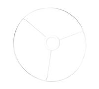 Rayher Anneau pour abat-jour, blanc, 1 pce., métal, douille E27, 3 bras, 20cm Ø, fil de fer 3,0mm Ø, arts créatifs, luminaire, capteurs de rêves, macramé, mobile-2300000