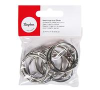 Rayher Anneaux en métal à ouvrir, p. porte-clés, reliure, 9pcs 32 mm ø, 2520600