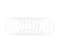Rayher Anneaux en métal, blanc, lot 10 pces., 15cm Ø, fil 3,5mm Ø, arts créatifs, floristique, décorations, mariage, cérémonies, capteurs de rêves, macramé, mobile-25217102