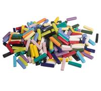 Rayher Assortiment de Bâtonnets de mosaïque SWEETY, multicolore, 1 boite, 500g, env. 295 pces., 5x25x6mm, verre recyclé, opaque, brillant, arts créatifs, décoration-14876999