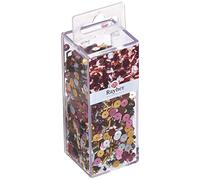 Rayher Assortiment de batonnêts et paillettes, argent-doré, 90g, Ø 2,6-6mm, avec fil, arts créatifs, décorations -14759000