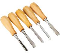 Rayher Assortiment de couteaux à bois, 5 pces., 14cm, bois, Stéatite, savon, cire, arts créatifs, sculpture-2723400