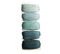 Rayher Assortiment de fils à broder „Stich & Knot », vert menthe, 5X10m, 100% coton, lavable, arts créatifs, broderie, bracelet brasilien-53564407