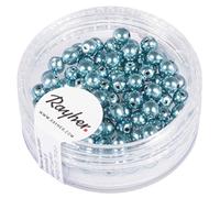Rayher Assortiment de perles en bois, noir-blanc, 32 pces., 12mm ø, FSC 100%, brillant, art créatif, bijoux, porte-clefs, attache tétine de bébé-1254600