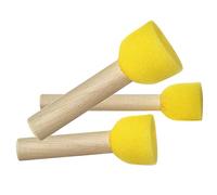 Rayher Assortiment de tampons en mousse, 3 pces., 3 tailles Ø 1-2-3cm, réutilisable, arts créatifs, pochoir, scrapbooking, adultes, enfants- 3843400