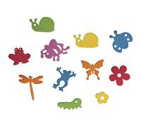 Rayher Assortiment «Printemps» en Mousse Crepla, Multicolore, 80 pces., 1-3cm, 6 Couleurs, Autocollant, Gomme eva, Cadeau, Carte, scrapbooking-30199000