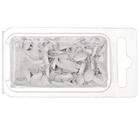 Rayher Attaches parisiennes rondes bricolage 4+8mm ø, bte 75 pces blanc, 7871602, Taille unique