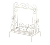 Rayher Balancelle miniature, blanc, 1 pce., métal, 7x5x9cm, modélisme, décoration, jardin miniature, maison de poupée, printemps, été-46238102