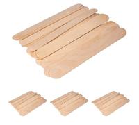 Rayher Bâtonnets de bois, nature, 18 pces., spatule, 20X2,4 cm, bois FSC 100%, usages multiples, bricolage, arts créatifs-64658505 (Lot de 4)