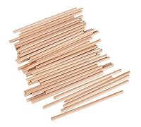 Rayher Bâtonnets en bois bricolage, FSC 100%, 60pcs 4mm ø, 10cm nature, 64581505