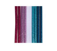 Rayher Bâtons de colle pailletés pour pistolet à colle chaude Arc-en-Ciel 10 x 0,7 cm 10 pièces