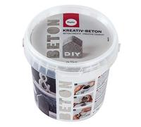 Rayher béton créatif à couler, p. loisirs créatifs, seau 1 kg, gris, 34152000