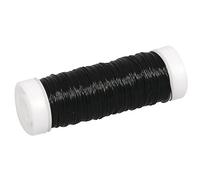 Rayher Bobine de fil de fer, couleur noire, ø 0,30 mm, longueur 50m, multi-usage, art floral, objets décoratifs, bijoux-2405501