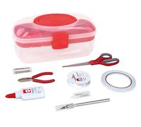 Rayher Boîte à outils de bricolage remplie 8pcs 28x12x13cm transparent, 27002000