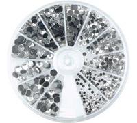 Rayher boite de 580 strass thermocollants en cristal €" strass hotfix pour costumiser vos vêtements et autres accessoires en tissu €" strass à coller pour un décor raffiné de votre maison €" cristal G