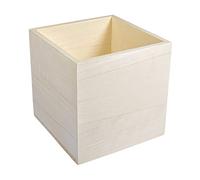 Rayher Boîte en bois p. tissus cosmétiques 14X14X14cm, 100% Fsc nature, 64501505
