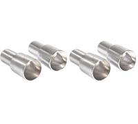 Rayher Bougeoir Bouteille p. Bougie Longue 2X 2,2/1,8x5cm métal Argent, 46694606 (Lot de 2)