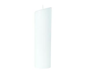 Rayher Bougie ovale, blanche, 1 pce., 23,5X6,5cm, 100% paraffine, label qualité supérieure RAL bougie, à personnaliser, baptême, communion, confirmation, mariage-3141300