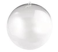 Rayher Boule de décoration à garnir, plastique transparent, 2 pces, Ø 18cm, 1 boule, à remplir, à suspendre, cadeau, Noël, pâques, anniversaire-3946337