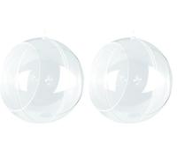 Rayher Boule Plastique 2 hémisphères pour l'art Floral 12cm ø Cristal, 3912737 (Lot de 2)