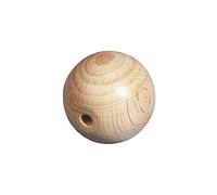 Rayher Boules en Bois Brut, Demi - percées, ø20mm, Forage