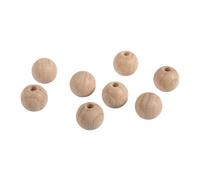 Rayher Boules en bois brut demi-percées p. bricolage ø12mm 25pcs nature, 6251600