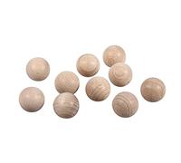 Rayher 6245400 Lot de 10 Boules en Bois Brut FSC 100% Non percées Ø 18 mm