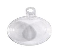 Rayher Boules en plastique, 6 boules divisibles av œillet 5cm ø transparent, 39471800