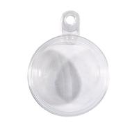 Rayher Boules en plastique 8 boules divisibles av œillet 4cm ø cristal, 39473800