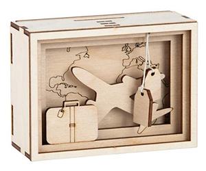 Rayher Bte cadeau bois 3D Journey,FSCMixCred, nature, 11,5x8,5x5cm