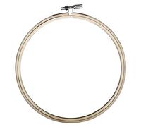 Rayher cadre de broderie en bois cercle à broder de 17 cm de diamètre et de 8 mm d épaisseur tambour à broder spécialement conà§u pour la broderie, beige