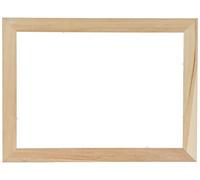 Rayher Cadre en bois av. double plaque en verre acrylique, nature, 62801000, Marron