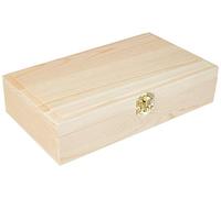 Rayher Cadre en bois Rayher, FSC Mix Credit, non traité, avec rabat en métal, dimensions 25 cm x 14 cm x 6 cm, 62296000, Beige