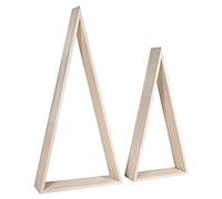 Rayher cadres en bois triangulaire FscMixCredit, 20x7,5x42cm+26x8x54cm, 62787000