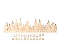Rayher Calendrier de l'Avent Bois Lutin+ Chiffres FSC 44,2x12cm Nature, 46796505