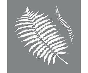 Rayher Chablons BOTANIQUE, 2 pces., 20,32x20,32cm, fougère, feuilles, réutilisable, sérigraphie, arts créatifs, décoration-38978000