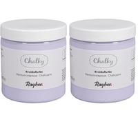 Rayher Chalky Peinture craie p. Shabby chic et vintage bte 230ml lilas, 35048308 (Lot de 2)