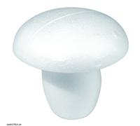 Rayher Champignon en polystyrène, Blanc, 1 PCE., H. 7,5cm, Arts créatifs, décorations- 3329800