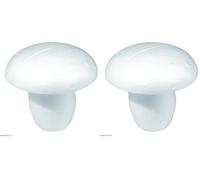 Rayher Champignon en polystyrène, Blanc, 1 PCE., H. 7,5cm, Arts créatifs, décorations- 3329800 (Lot de 2)