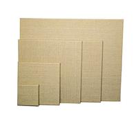 Rayher Châssis entoilé apprêté p. peinture, 100 % lin, 330 g/m², peint, 6173600, Marron