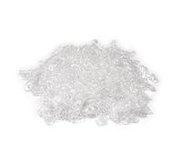Rayher Cheveux synthétiques bouclés, blanc, 1 pce., 14g, boucles 6mm ø, arts créatifs, décorations, couronnes, Noël, carnaval, déguisement, poupée-7650402