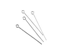 Rayher Chevilles à remmailler aiguilles à perles 20pc 0,7øx20mm platine, 2226721